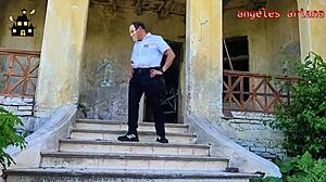 Halloween Bride's Muscular Anal Creampie Tease