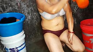 Step Sister Washes Big Boobs in Bath