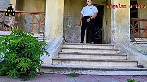 Halloween Bride's Muscular Anal Creampie Tease