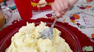 Arietta Adams Cherry Fae Lure Nate Thanksgiving Threesome Tease