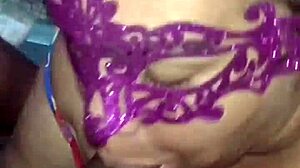 chubby hairy latina puta gags on huge cock swallowing thick cum loads