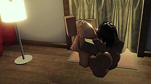 Huge Black Cock Rips Open Tight Pussy Apartment Moans