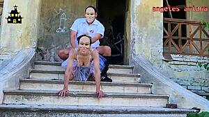 Halloween Bride's Muscular Anal Creampie Tease