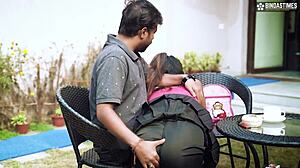 Cute Desi Stepdaughter Punished by Stepdad for Dating Hindi