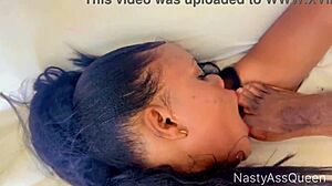 brutal ebony slave spanked screamed and spat on