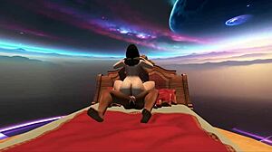 couple's voyeur fantasy bubble bursts in pleasure