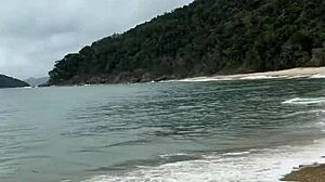 luna vitali spots bbc on empty beach n rides it raw like a naughty newbie