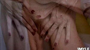 alana licks horny juices off fingers after dildo play?