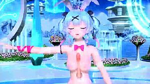 i love hatsune miku's nude rabbit costume rabbit toy play