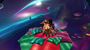 couple's voyeur fantasy bubble bursts in pleasure