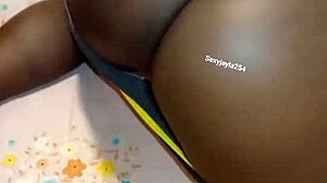 naughty fat slut bends over spreads huge ass cheeks