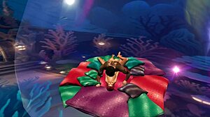 couple's voyeur fantasy bubble bursts in pleasure