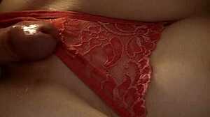 roommate slides panties aside for dorm creampie fuck