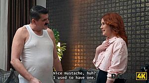 damn that redhead goes wild jumping daddy's thick cock!!