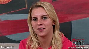 mmm wouldn't you love tasting this blonde's shaved peach muffin in lingerie boots?