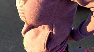 public jeans wedgie rips expose immeganlive cameltoe tits