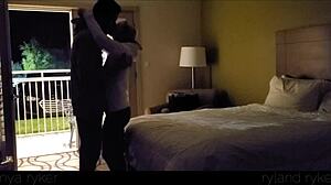 Hot Young SLUT Fucked HARD in Motel Door Wide Open!