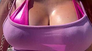 Italian Big Tits Milf Artemisia Flashes Juicy Natural Boobs Publicly