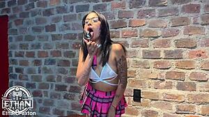 Megan Petite Teen Slave Gets No Mercy Extreme Rough Facefuck Choking Spanking Dry