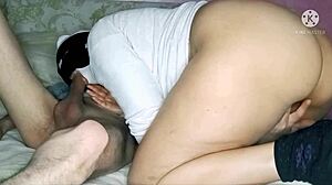 Arab pussy quivers in hard orgasm with cum inside