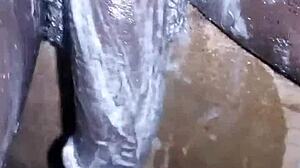 BigBlackie Shaves Smooth Then Jerks Massive BBC to Explosive Cumshot