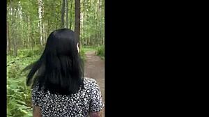 adult games in forest go wild 😍 curvy asian wife creampied cowgirl after sloppy deepthroat! 🔥