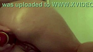 Italian milf artemisia love stretches asshole wide with messy dildo solo