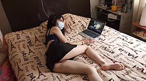 sexy laura skips underwear under skirt for delicious pounding