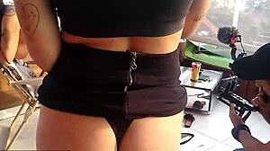 everything that happens at home behind cameras - interracial anal creampie