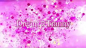 Tranny Lia Dotada Barebacks Tight Ass with Big Black Shemale Cock