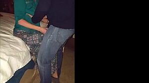 my horny wife sneaks off to friend's bedroom for raw sex