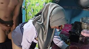 step sis cosplay student bent over fucked doggystyle after school