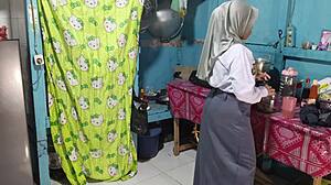 step sis cosplay student bent over fucked doggystyle after school