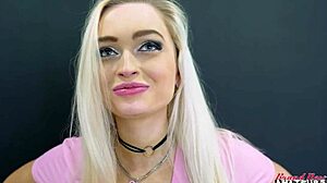 kelsey starlette rides dildo deep before pussy pounding