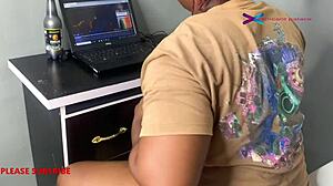come watch this ebony chubby take bbc creampie doggystyle!