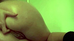 Italian milf artemisia love stretches asshole wide with messy dildo solo