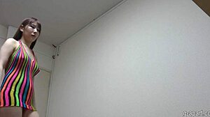 Mai Hoshikawa Strips Big Tits from String Bikini Yoga Workout