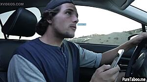 horny mature milf gets young delivery boy's monster cock pounding