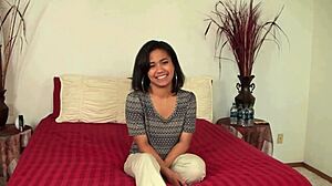 Desperate casting teens Kiki Loni Kaye stretched by big cocks 😩💦