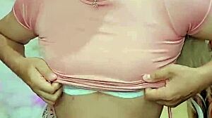 Rosadita Transexual Crossdresses Jerking Cock Rica