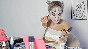 miss daisy diamond's harley quinn halloween cosplay makeup tutorial