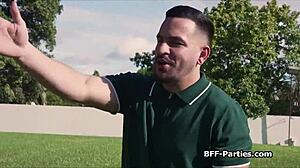 Chick Shares Golf Trainers Fat Dick Indoors