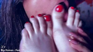 Rotten Venus Tickles Bia's Bound Feet In BDSM Play!