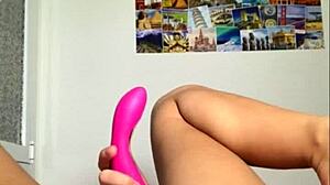 Riding my dildo in sexy lingerie with perfect ass
