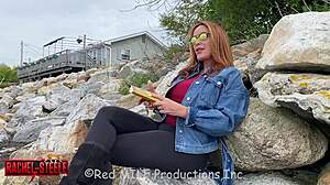 rachel steele blows my friends hot milf mom big tits stockings