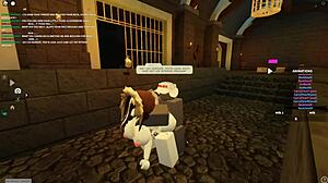 Wet tits shake as she rides anal rough doggystyle