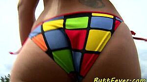 Glam Euro Babe Bent Over For Anal Spitroast Facial