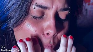 Rotten Venus Tickles Bia's Bound Feet In BDSM Play!