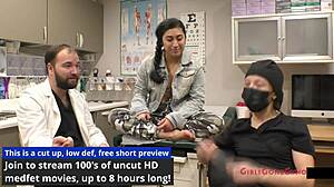 jasmine rose's immigration physical turns into wild pussy spreading session