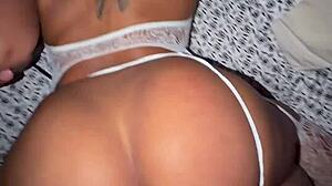 sneak peek at pounding this beautiful light skin babe's tight ass hard